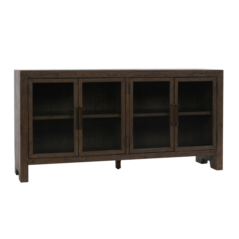 Troy 72" Reclaimed Oak Wood Buffet Sideboard In Brown