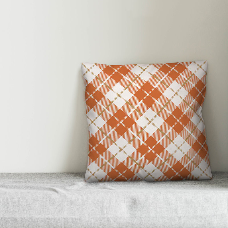  Plaid Throw Pillow