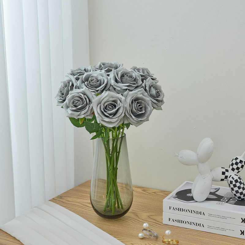 Bouquet de fleurs artificielles 10 pièces, Grey