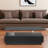 Modern Rectangular Coffee Table With Led Lights, 2 Drawers And Open Storage Shelf-1417891141