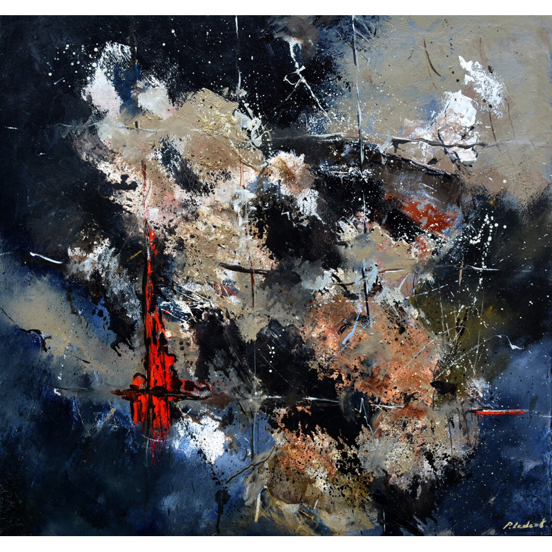 Red Light Print by Pol Ledent, 17.25" H x 21.25" W x 0.875" D