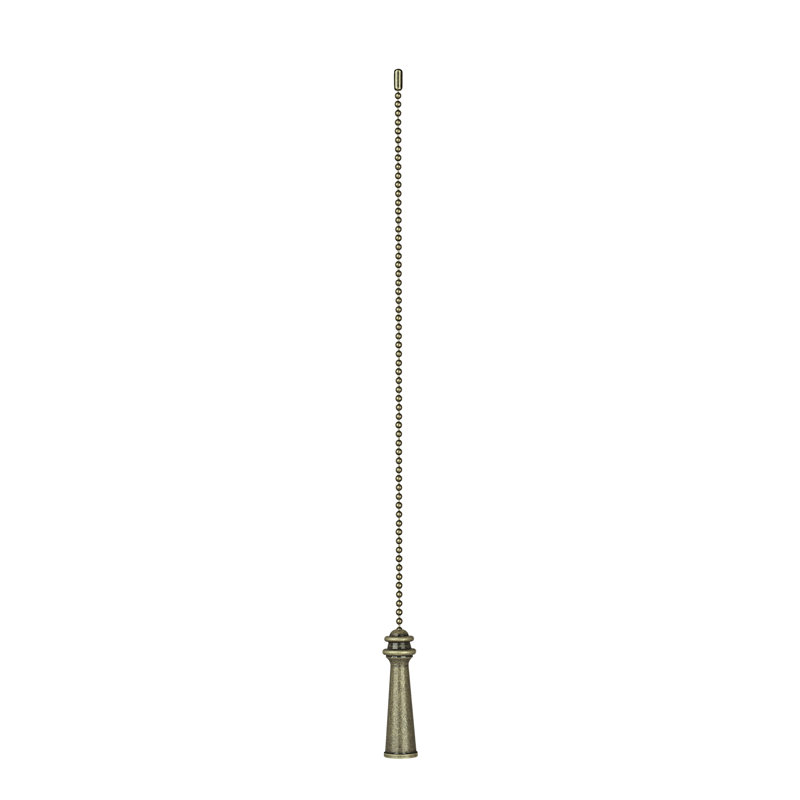 Ceiling Fan Pull Chain, Plated Bronze