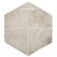 Carreau de mur et de sol en béton 11 po x 13 po D'Anticatto Hex Bianco