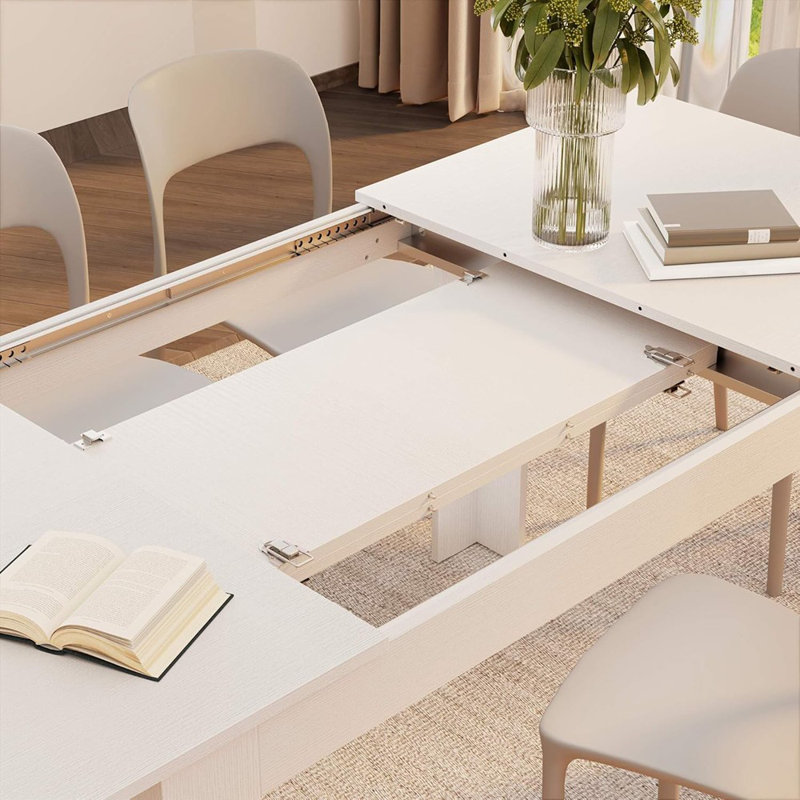 Extendable Dining Table, 55.1 X35.4 In...