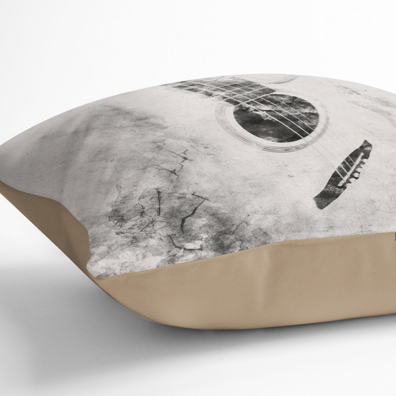 Square Throw Cushion, Stone, 55cm H x 55cm W x 20cm D