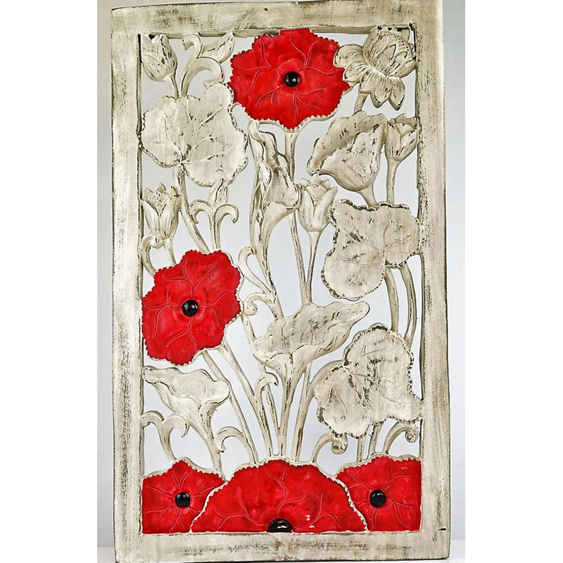 Handmade Plants & Flowers Wall Decor on Solid Wood