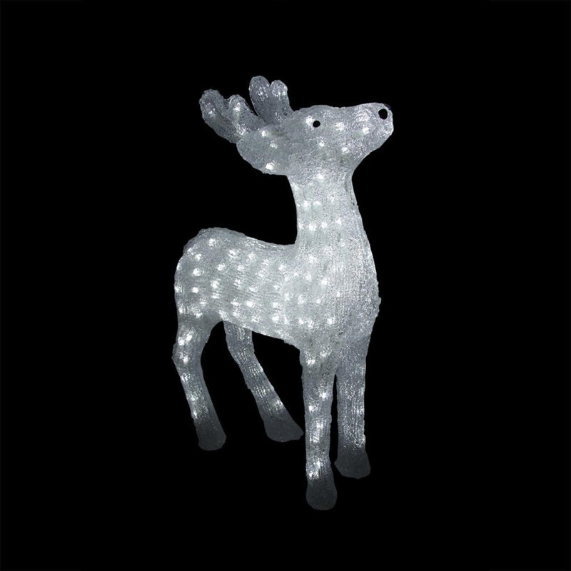 Décoration de Noël lumineuse renne de qualité commerciale, H 29 po x l 18 po x P 9 po