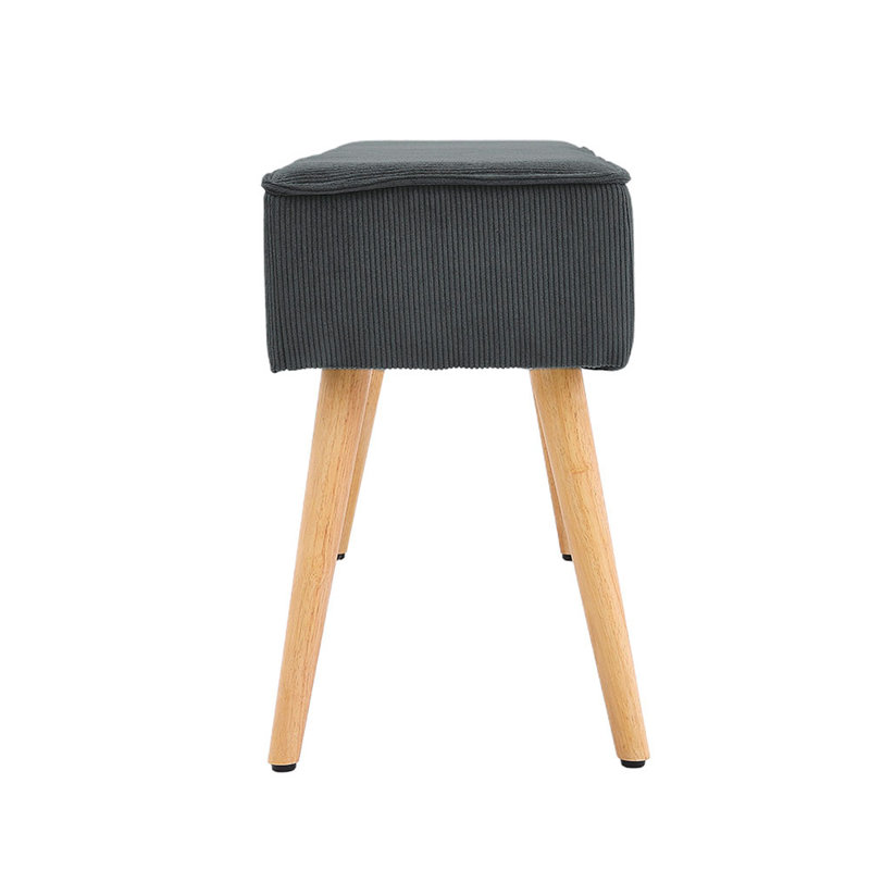 Casandria Corduroy Upholstered Bench
