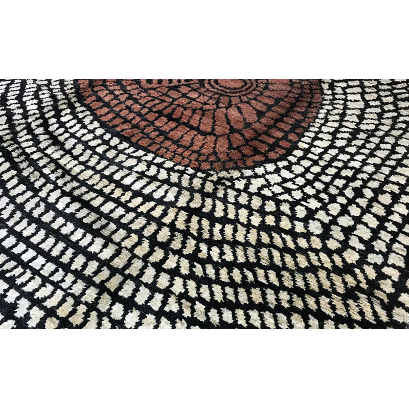 Contemporain contemporain naturel handwoven one-of-genre
