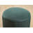 Terri Wide Velvet Round Pouf Ottoman-1036623955