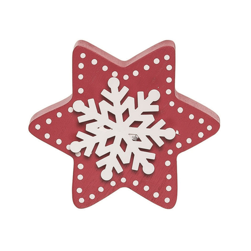  Ensemble de 3 décorations de table Winter White