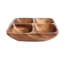 World Menagerie Wood Divided Serving Dish
