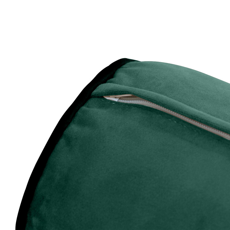 T-Cushion Daybed Slipcover, Green Velvet
