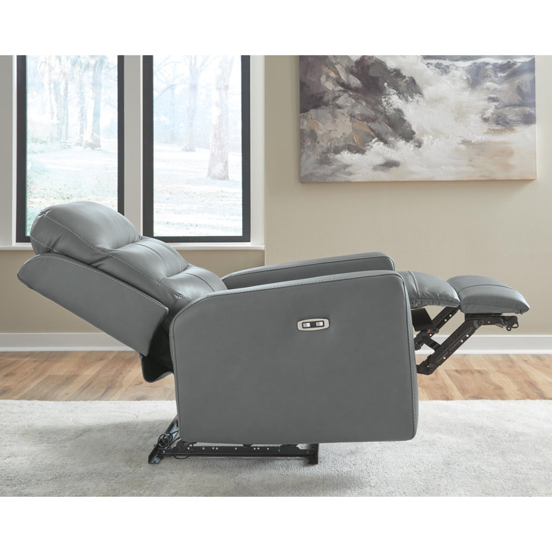 Fauteuil inclinable électrique Revival, Blue Faux Leather