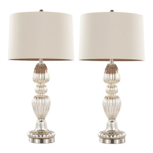 Glass Table Lamp (Set of 2)