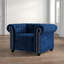 Fauteuil en velours capitonné de 121,92 cm de largeur Odum-22373088