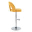 Tabouret de bar pivotant réglable et repose-pieds arrondi en T - ensemble de 2-143546745-143990973