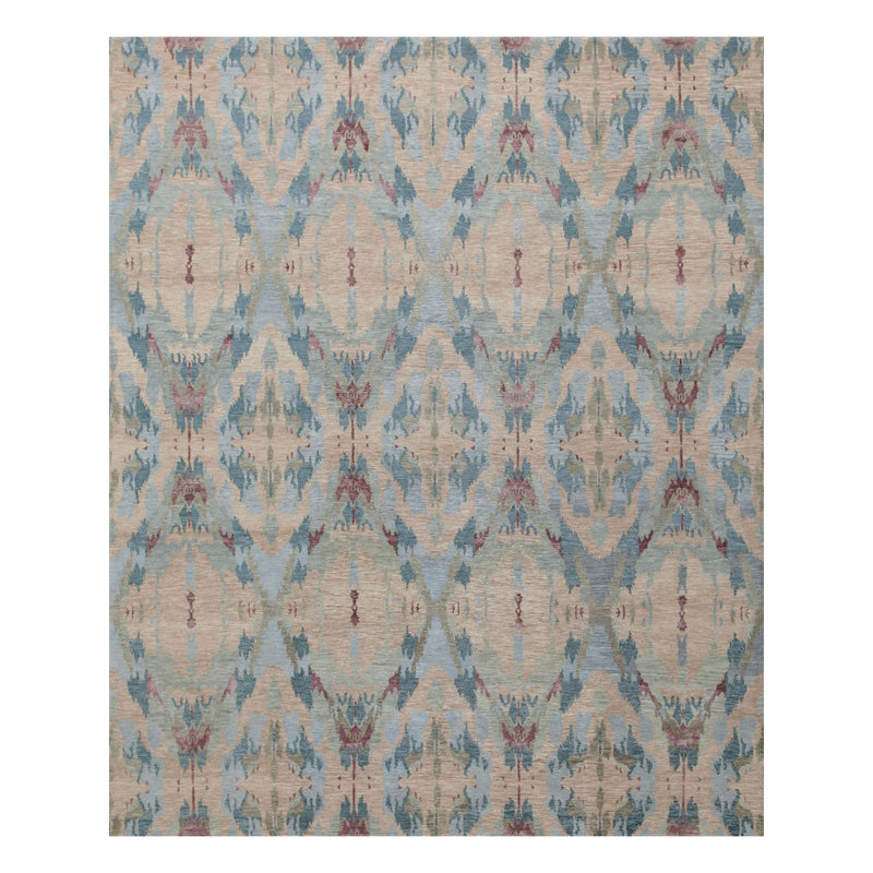 Mowry Ikat Area Rug, Rectangle 8' x 10'