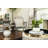 Round Mango Wood and Metal Pedestal Table