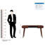 Winesburg Solid Wood Writing Desk