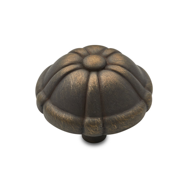 Petal Flower Knob CK Series, Antique English, 1.5" Knob Diameter