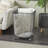 Metal Square Mesh Wire Rolling Laundry Storage Basket With Ring Handles-63108068