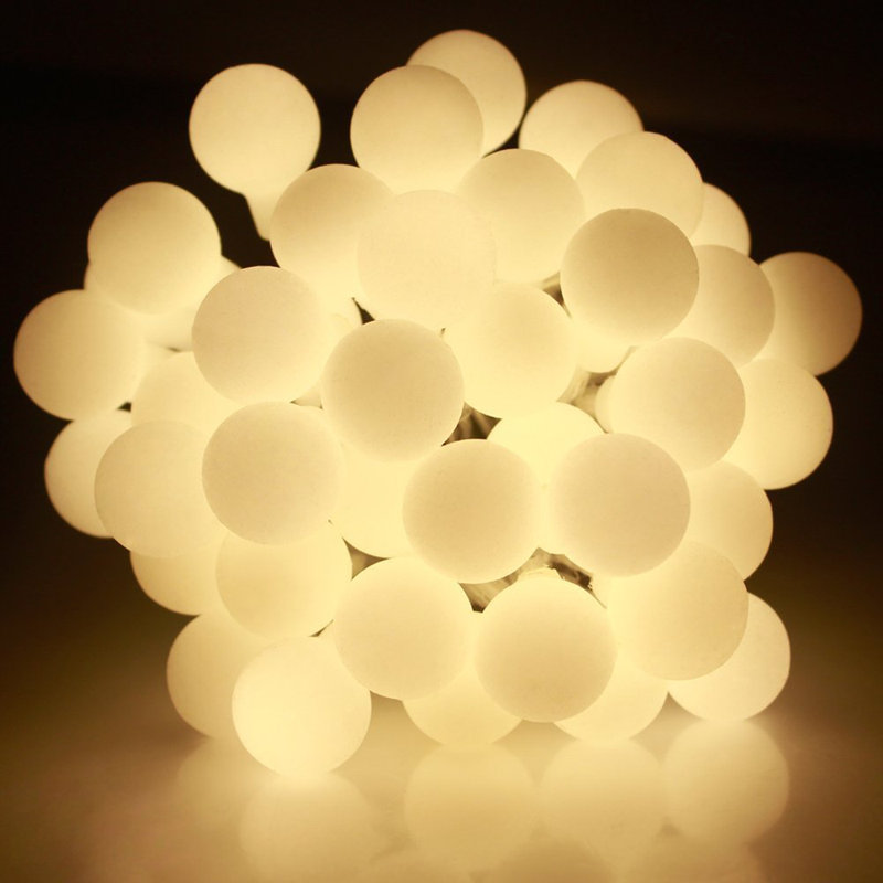 Asher Indoor Plug-in LED Globe String Light, Warm White, Clear, 32 ft.