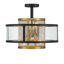 Soho - luminaire suspendu 4 lumières semi-encastré