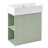 Floating Bathroom Vaniy With Ceramic Basin And Left Side Storage, Accent Cabinet-840341607