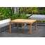 Table de patio carrée en teck Rafael