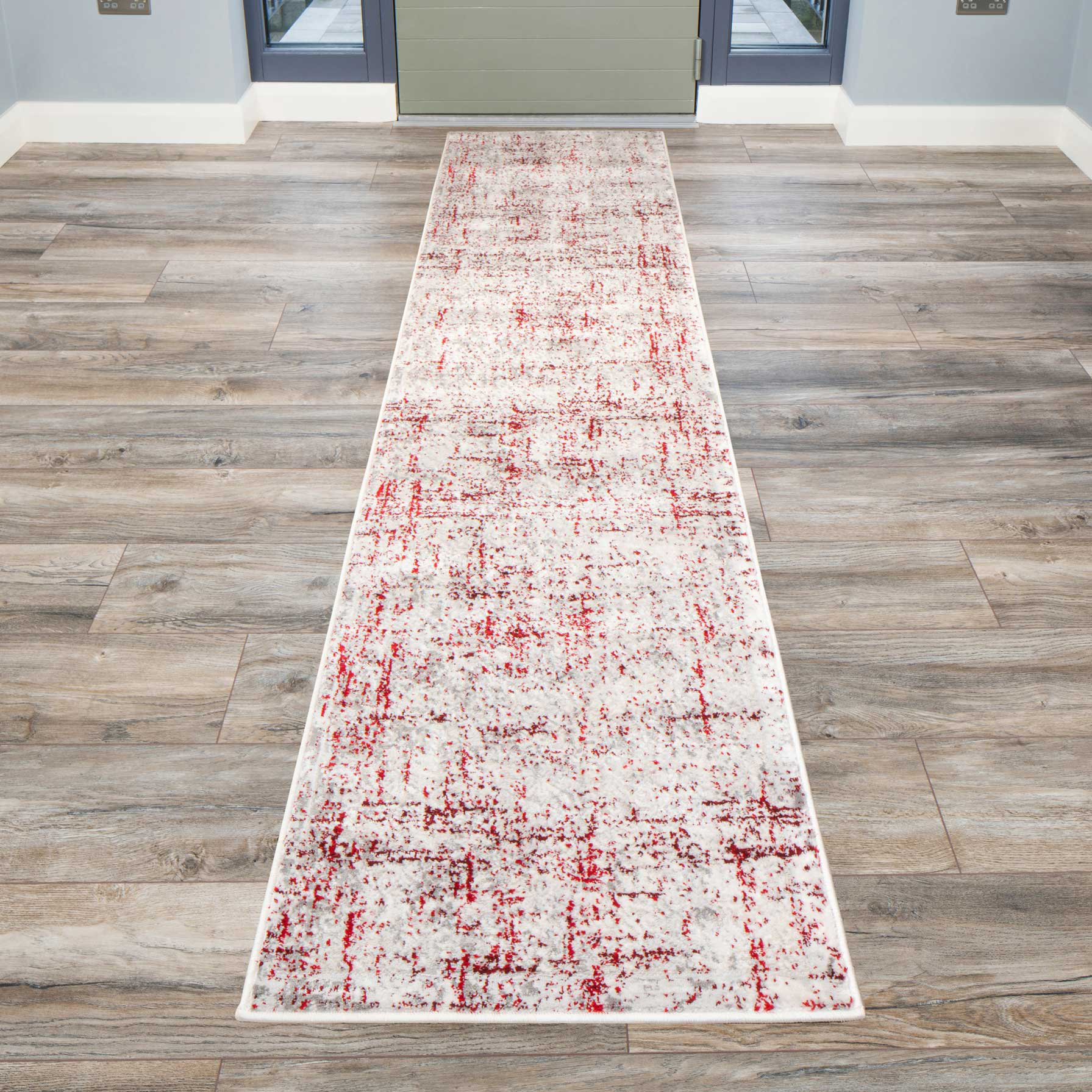 Kukoon Hatton Abstract Red Area Rug Wayfair.co.uk