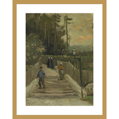 Path in Montmartre by Vincent van Gogh -Framed Giclee Print