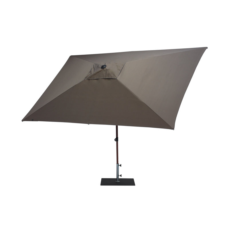 Aolaith 300cm X 200cm Rectangular Market Parasol, Taupe