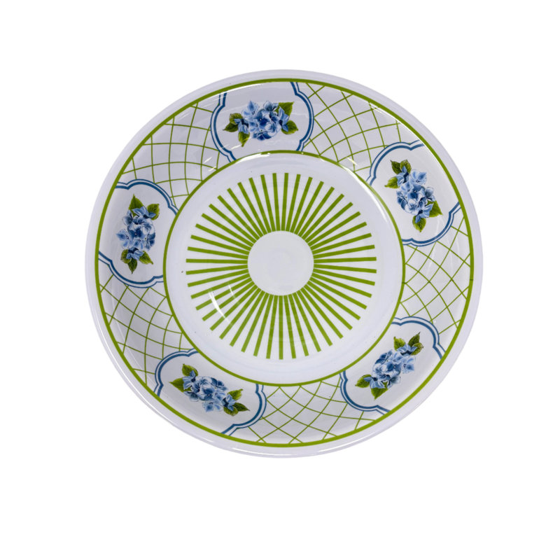 Green Hydrangea Serving Bowl