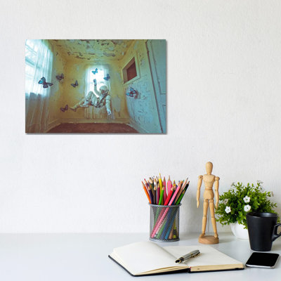 The Lonely Astronaut VIII 1 Piece Wrapped Canvas Wall Art