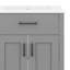 Ensemble de meuble-lavabo 48 po avec lavabo double, ensemble de meuble-lavabo simple autoportant avec 2 portes à fermeture en douceur et tiroir
