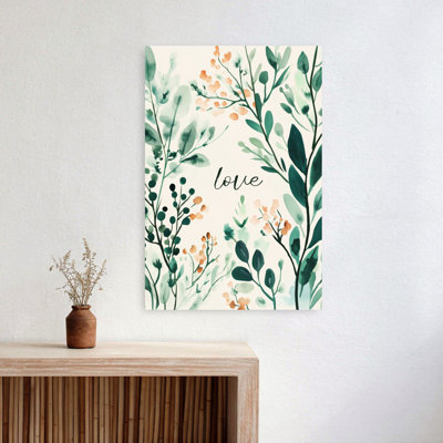 Whispering Leaves Delicate Elegant Organic Nature Spring Wall Art
