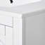 Ensemble de meuble-lavabo 30 po avec lavabo en céramique, armoire de rangement en bois massif, ensemble de meuble-lavabo autoportant avec 3 tiroirs et portes à fermeture douce-976625838