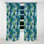 Azure And Green Canopy Tropical Pattern I - Floral Curtain - Blackout Curtain - 1 Panels-107545865