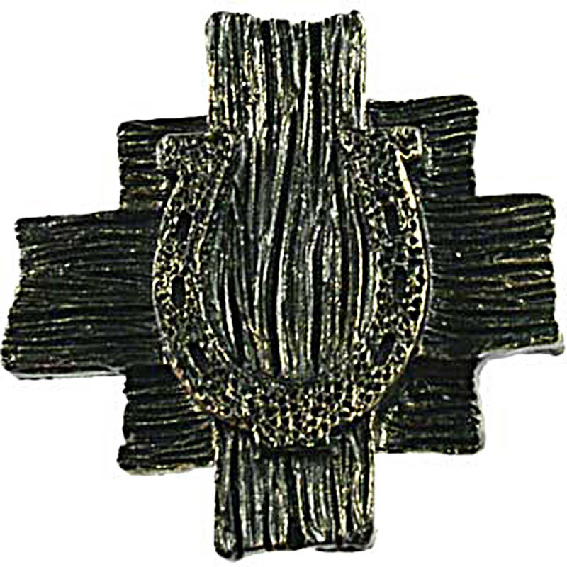 Poignée fantaisie Western Southwestern, Bronze noir
