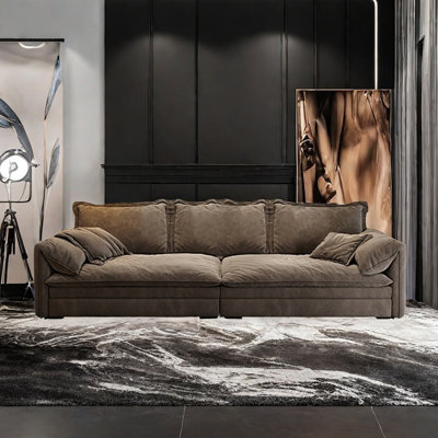 Low-key simple matte fabric sofa