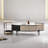 Simple oval microcrystalline stone coffee table