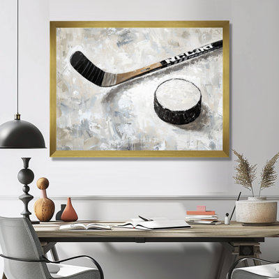 Décoration murale Hockey Puck and Stick II - Hockey