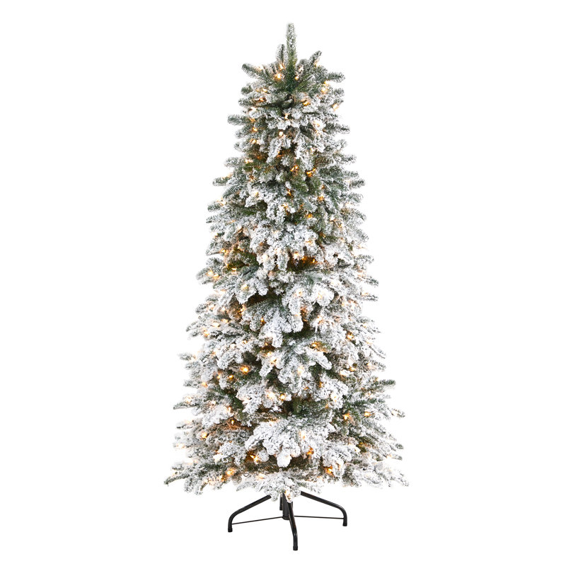 Lighted Artificial Christmas Tree, 6' H