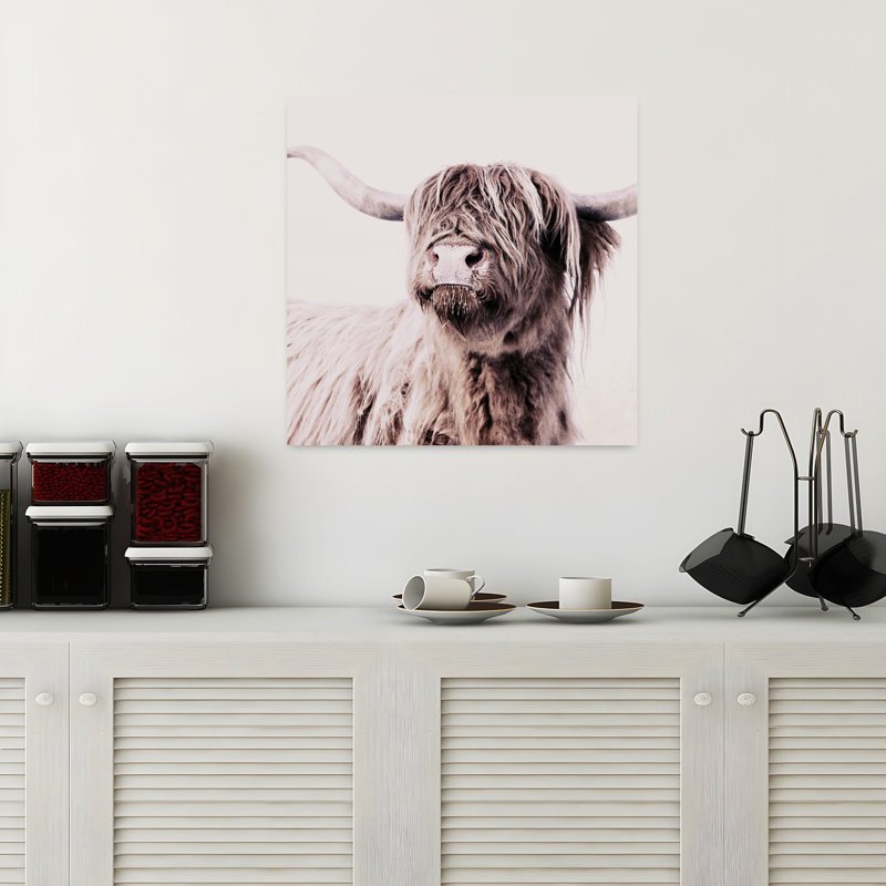 Art mural abstrait contemporain Highland, H 18 po x l 18 po