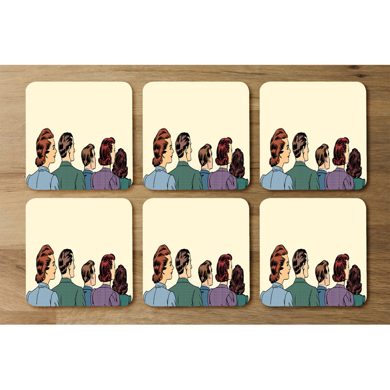 Square 6 Piece Coaster Set