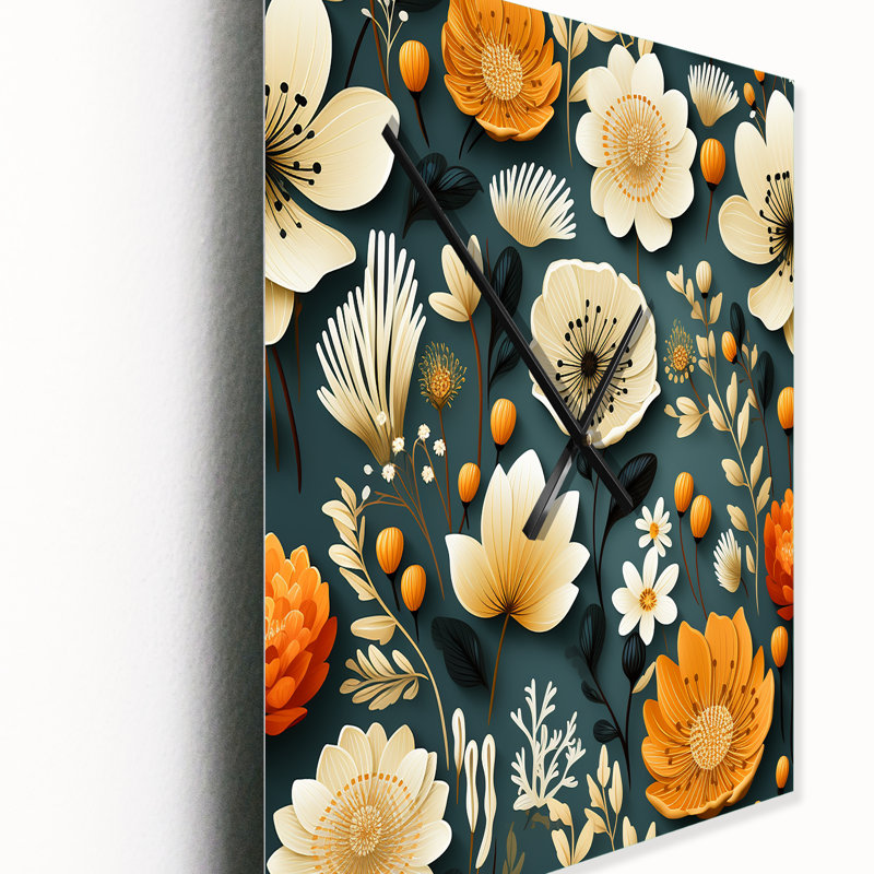 Jamayne - Horloge murale abstraite Mid-Century, Moyen