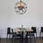 6 - Light Satin Black Sphere Pendant