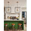 Aros 12-Light Open Frame Cube Pendant - Black & Warm Brass By Lisa McDennon