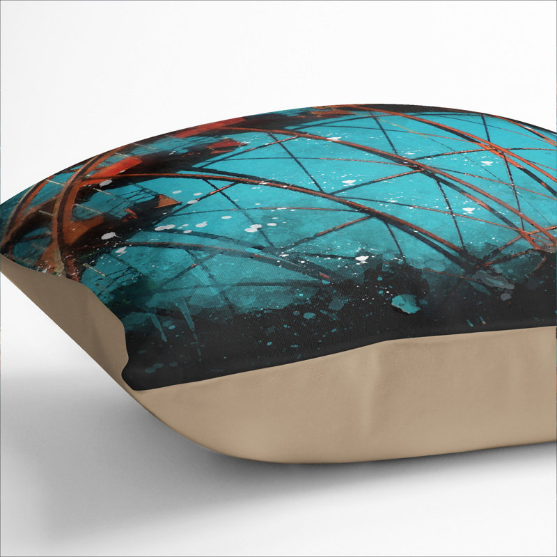 Ferris Wheel Vol.2 Paint Splash Scatter Cushion, Stone, 40cm H x 40cm W x 15cm D
